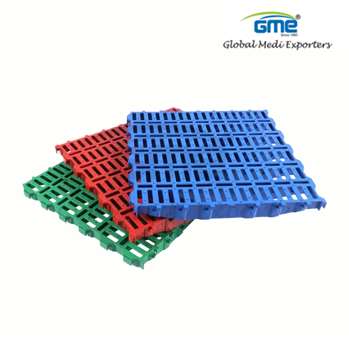 Plastic Slatted Flooring Mat - PVC Material, 70 MM Thickness, Dotted Finishing | Easy to Clean, Anti-Skid Design, Portable for Goat Farms