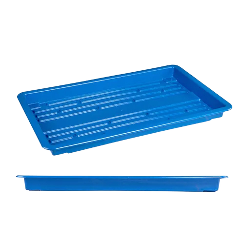 Agriculture Hydroponic Tray - Virgin Plastic Material, 24 Inch Rectangular Design | Easy to Use, 500 Grams Weight, Ideal for Hydroponic Agriculture