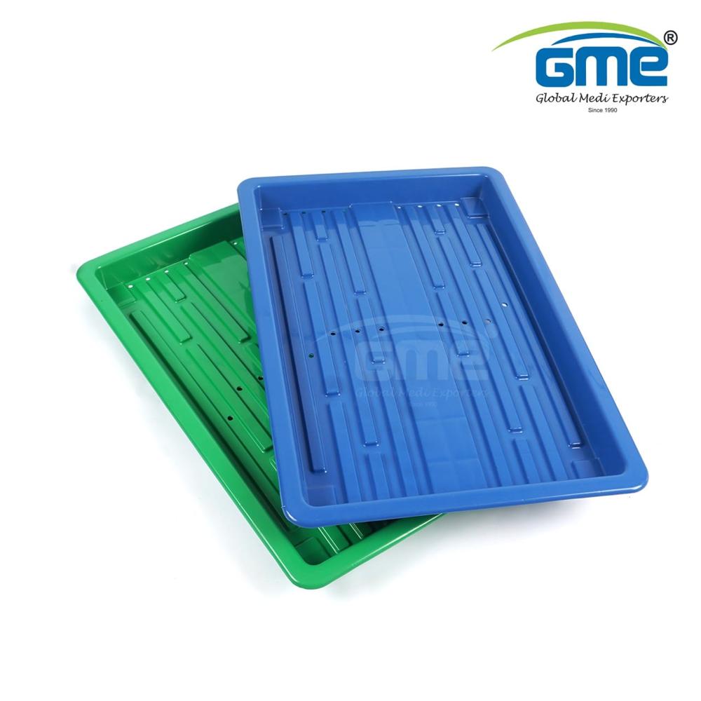 Agriculture Hydroponic Plastic Trays - Polypropylene Virgin Plastic, 2 inch Height, 24 Holes, Rectangle Shape | Easy to Use for Hydroponic Agriculture
