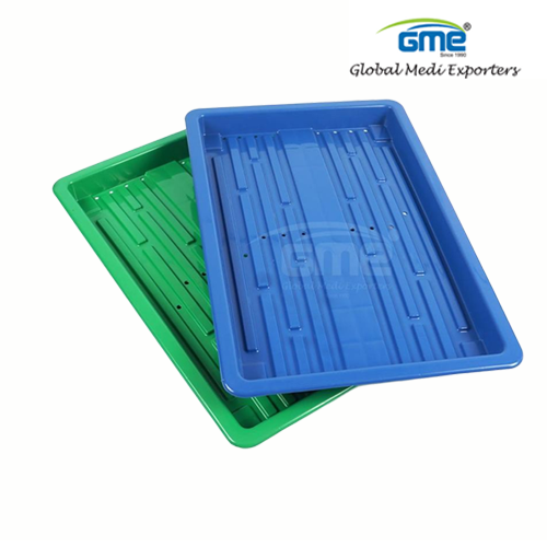 Agriculture Hydroponic Plastic Trays - Polypropylene Virgin Plastic, 2 inch Height, 24 Holes, Rectangle Shape | Easy to Use for Hydroponic Agriculture