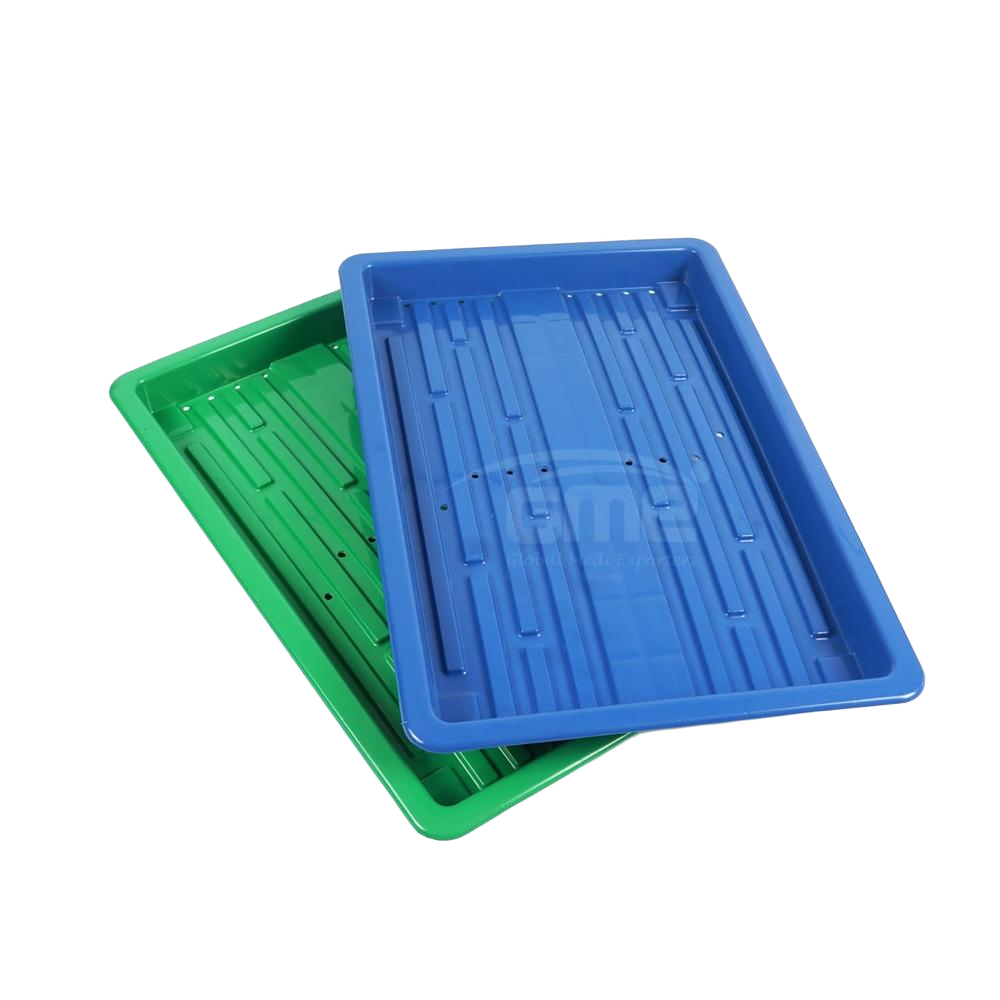 1 Kg Hydroponic Trays - Virgin Plastic, 24x2 Inches | Easy to Use, 24 Plant Holes, Perfect for Vertical Farming