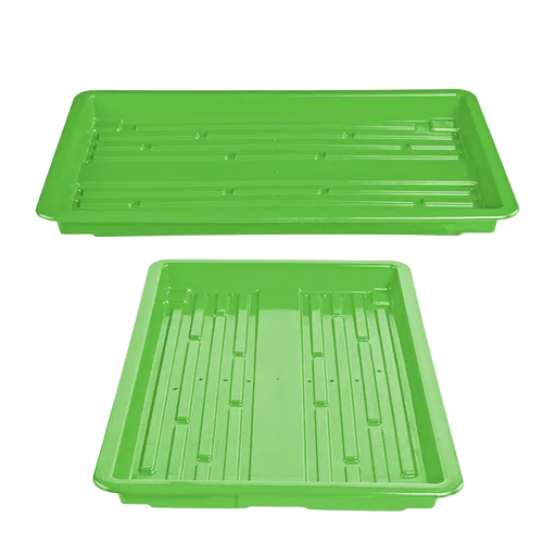 Hydroponic Grass Trays - Virgin Plastic, 24 x 16 Inches, Green and Blue | Easy to Use, Perfect for Agriculture, Lightweight at 0.500 Grams, Suitable for Indoor and Outdoor Gardening