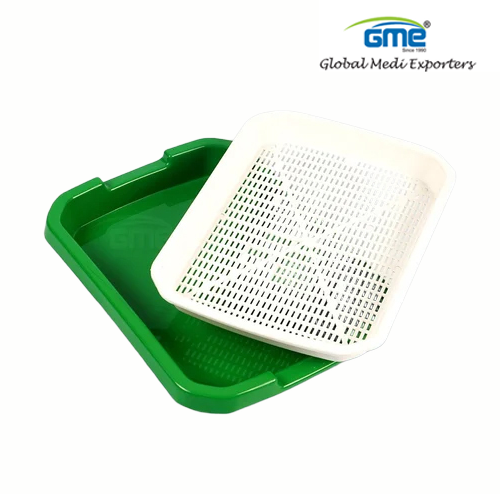 Indoor Micro Greens Trays - PVC Material, Rectangle Shape | Easy to Use for Home Use, Perfect for Growing Fresh Micro Greens at Home