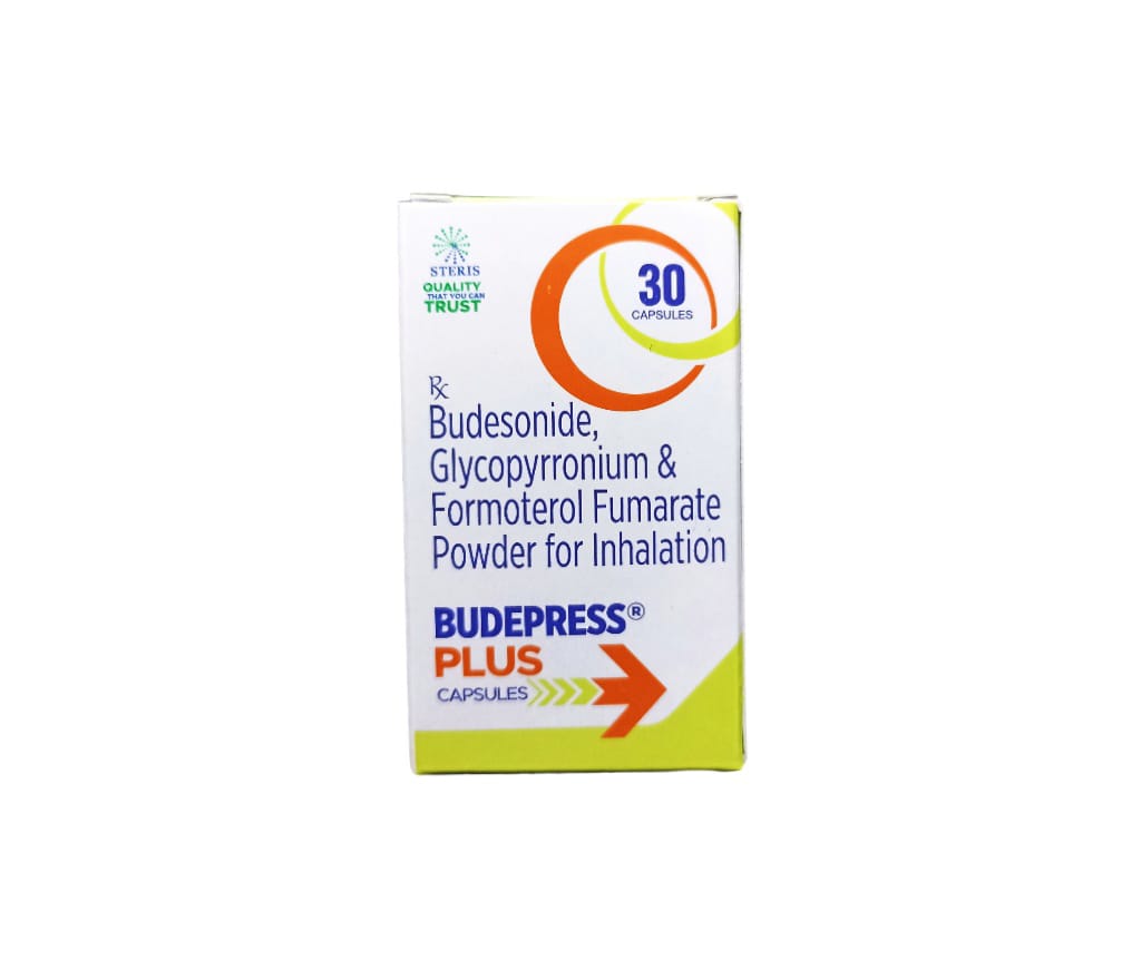 Budesonide IP (400 mcg) , Glycopyrronium (25 mcg), Formoterol Fumarate (12 mcg)