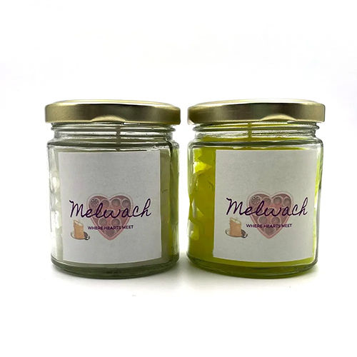 2x110gm White Rose And Lemon Grass Paraffin Wax Candle