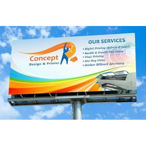 Hoarding Flex Printing Service - Vinyl Material, Customizable Dimensions, High Resolution, CMYK Color Profile | Optional Lamination, UV-Resistant Ink, Ideal for Outdoor Advertising and Event Signage