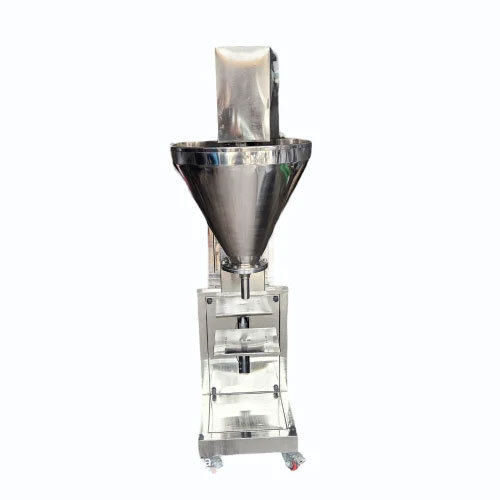 Semi-automatic Ayurvedic Powder Filling Machine - Color: Silver