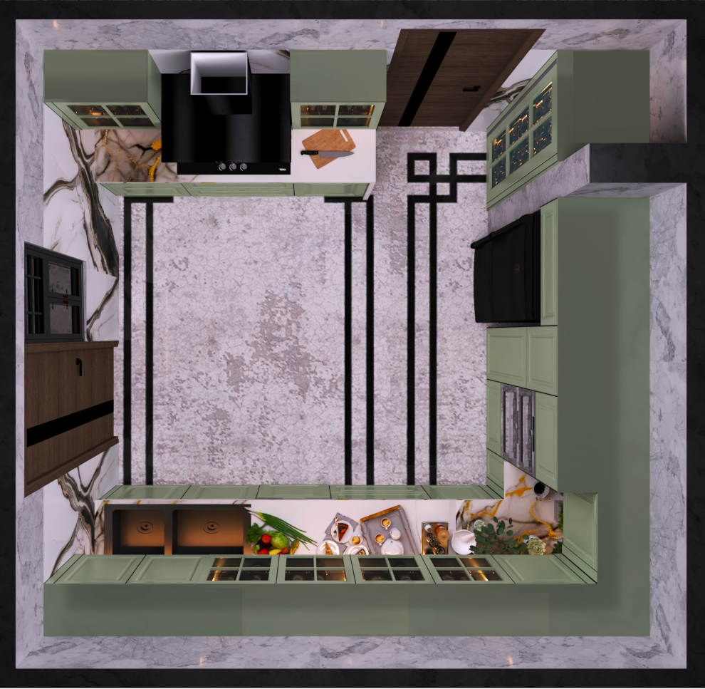 U Shape Modular Kitchen - Brand Name: Action Tesa