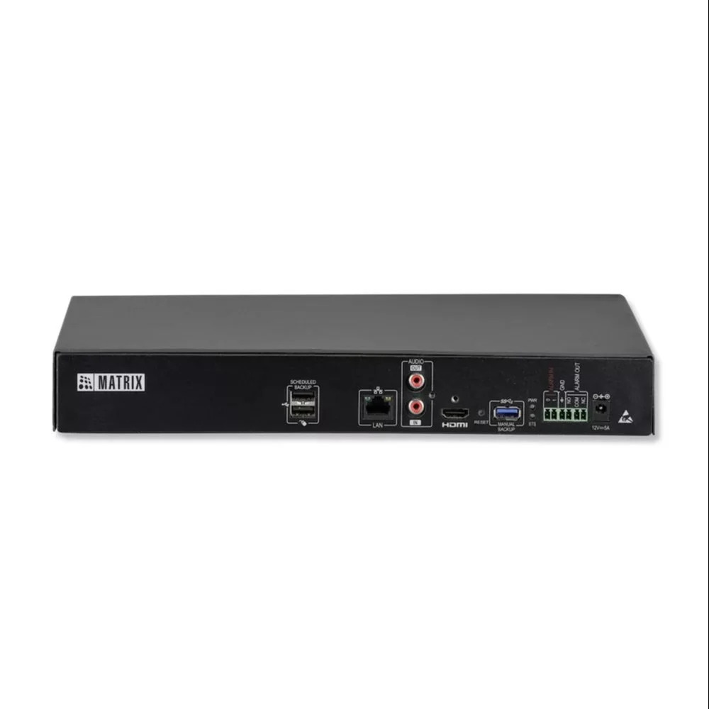 Matrix Sataya Nvr1601x - 16 Channel Ip Network Video Recorder, 4k Support, User-friendly Interface, Remote Access Enabled, Sleek Black Design