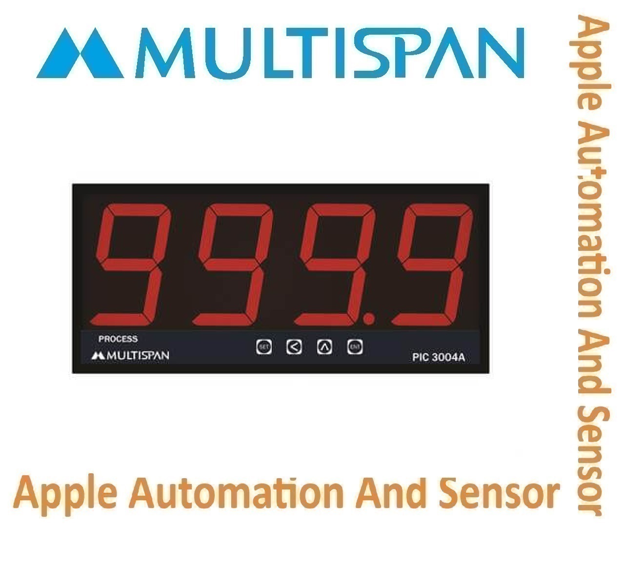 Ptc-6004a Dual Side Multispan Jumbo Display Process Indicator - Double Display, Universal Input Pid Controller, Double Relay (4+4 Digit)