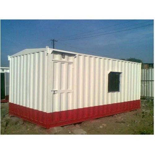 Prefabricated Modern House - Color: White & Red