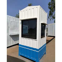 Guard Huts Security Cabin - Color: White Blue