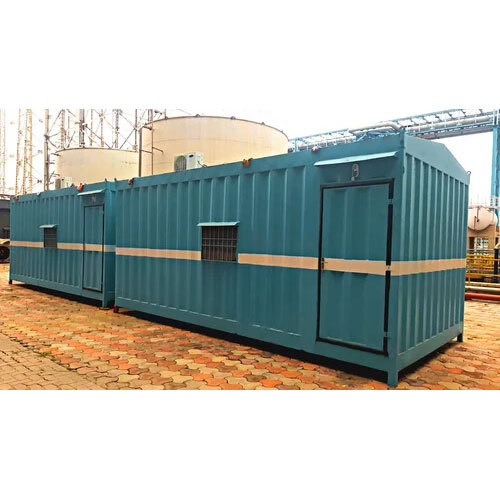 माइल्ड स्टील पोर्टेबल साइट ऑफिस कैबिन