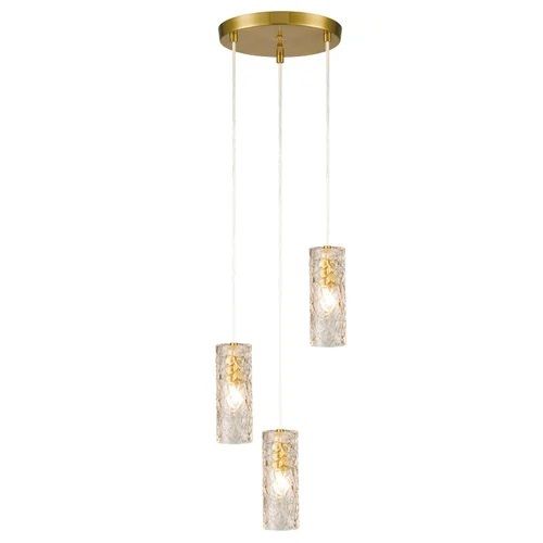 Gold Pendant E 27 Ceiling Hanging Light - Color: Golden