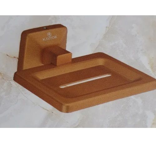 Plastic Soap Tray - Color: Brown