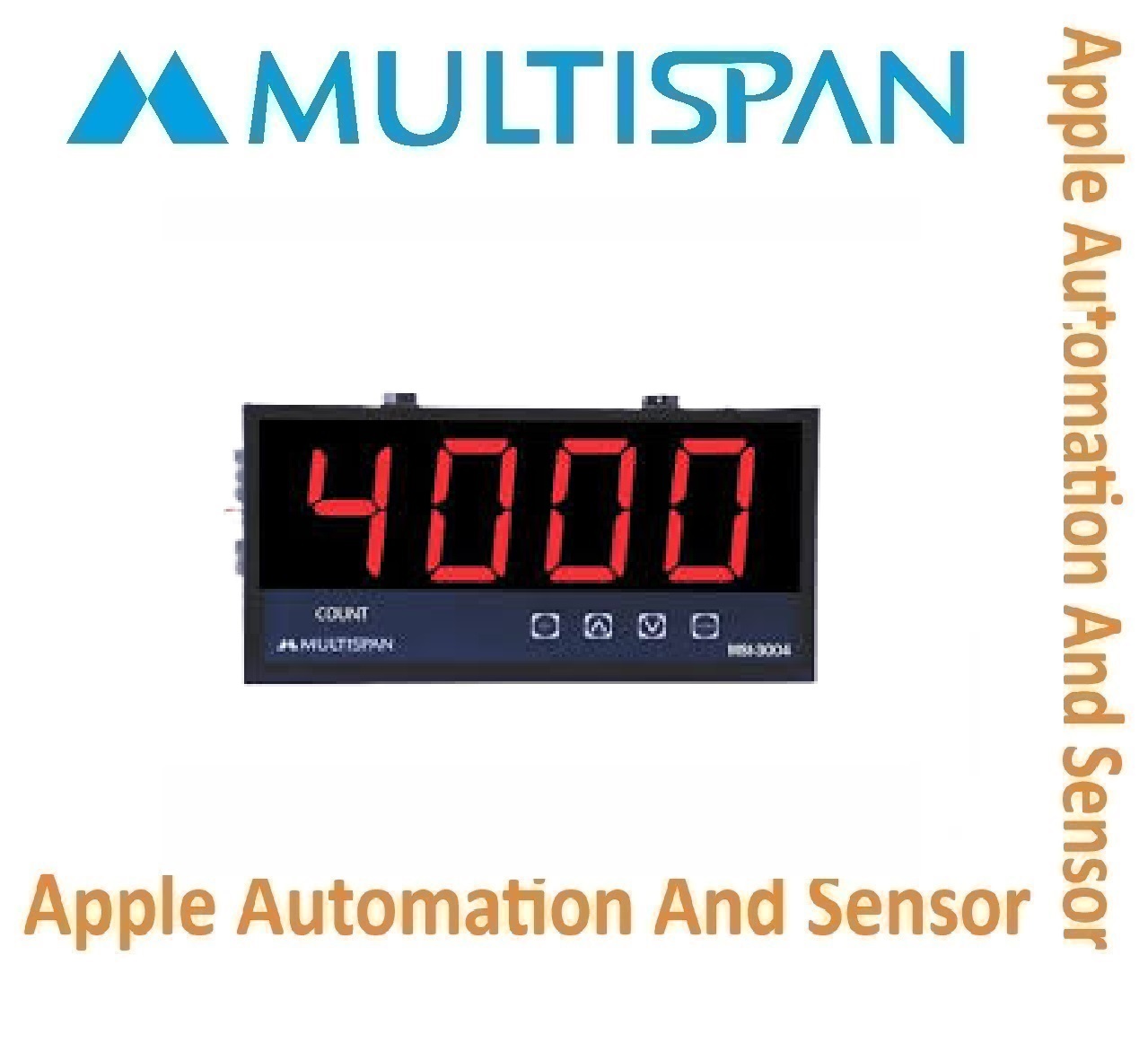 Msi-3004 Single Side Multispan Jumbo Display Mpm Indicator - Encoder Input, Universal Input, Double Relay (4+4 Digit), 1 Year Warranty