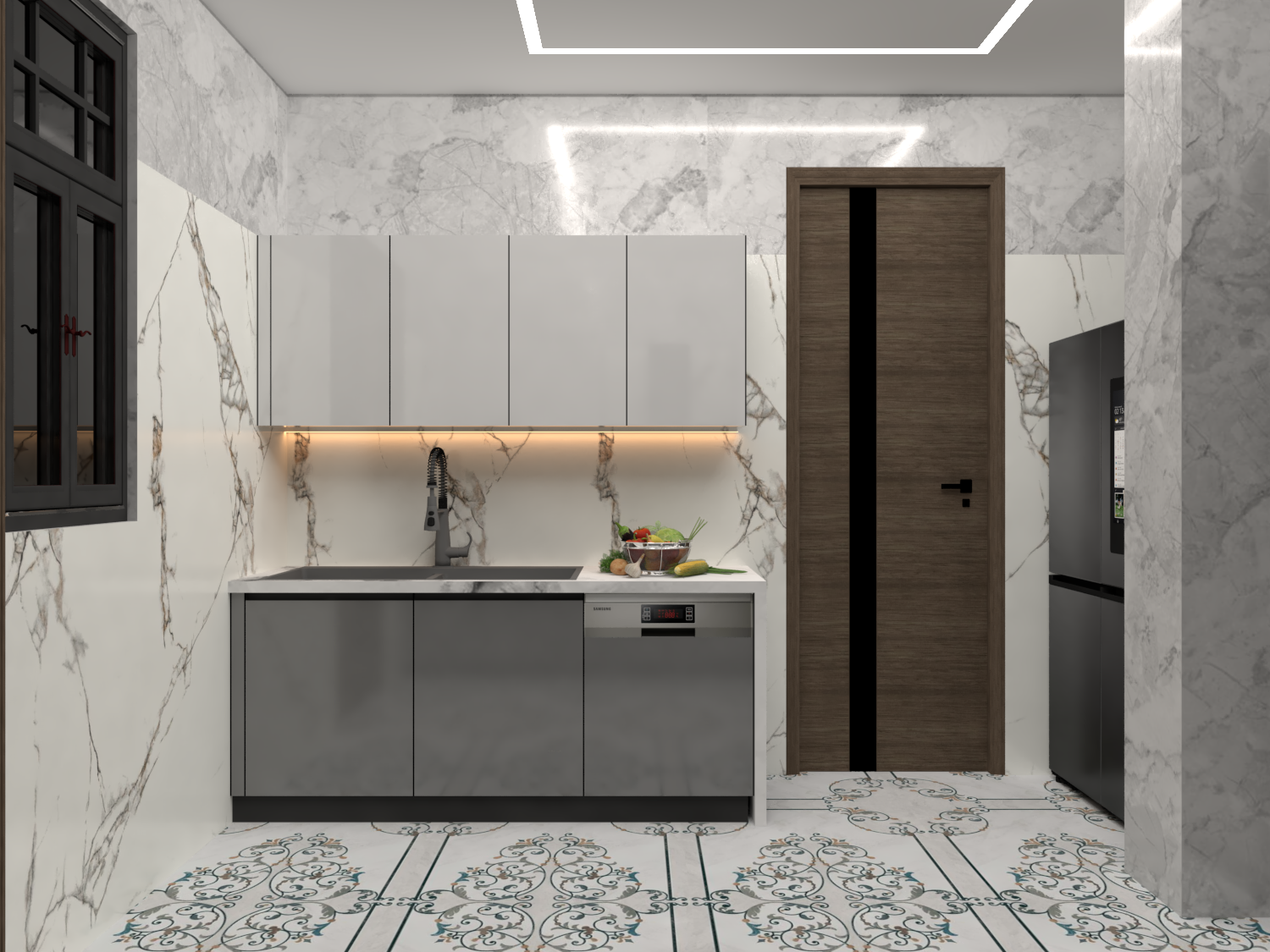 L Shape Modular Kitchen - Brand Name: Jindal Stainless Steel