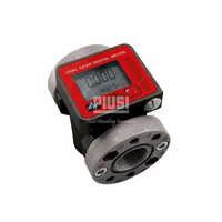 Piusi Oval Gear Flow Meter - Pp Material, 1 Inch Line Size | Digital Display, +/- 0.5% Accuracy, 1.6 Kg Weight, Battery Powered