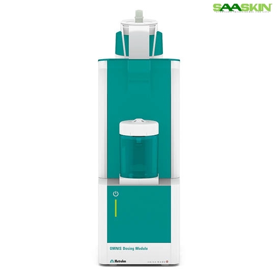 Metrohm Omnis Titration Module - Chemical Resistant Polymers And Aluminum, 340x250x280 Mm, White And Blue | High-precision Digital Buret Drive, Integrated Magnetic Stirrer, Glp/gmp Compliant