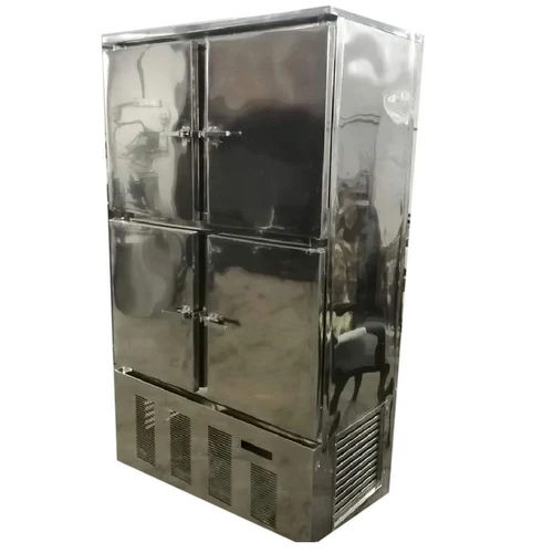 100L Ss Vertical Deep Freezer - Color: Silver