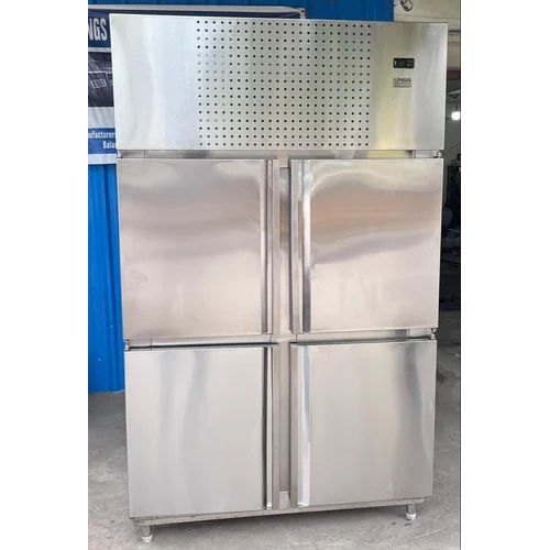 Four Door Vertical Refrigerator Freezer - Color: Silver