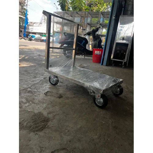 Food Service Trolley - Color: Silver