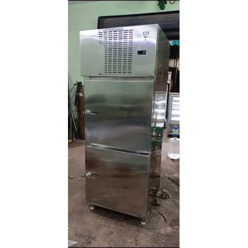 Stainless Steel Vertical Deep Freezer - Color: Silver