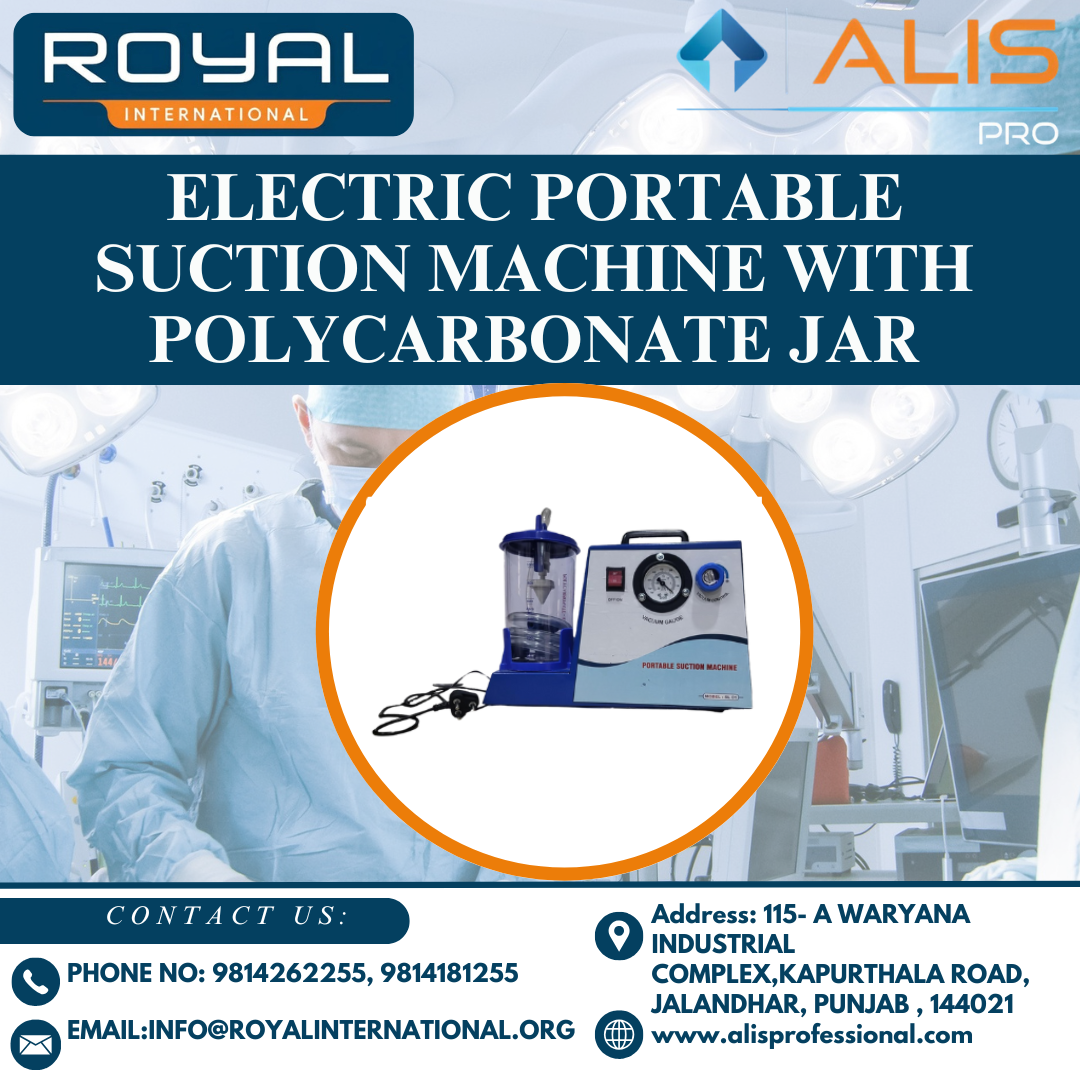 Electric Portable Suction Machine with Polycarbonate Jar