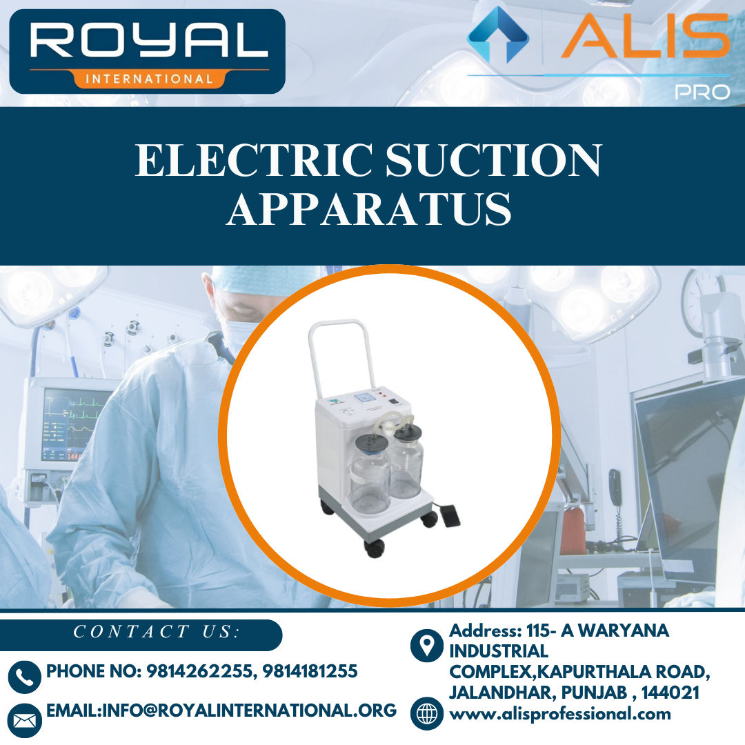 Electric Suction Apparatus - Application: Hospital