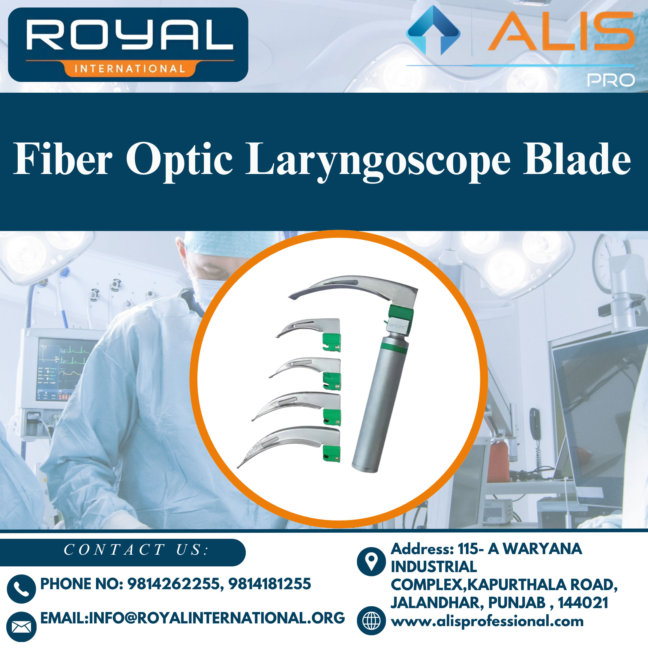 Fiber Optic Laryngoscope Blade - Application: Hospital