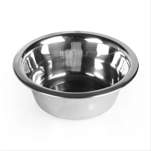 Stainless Steel Round Bowl - Color: Silver