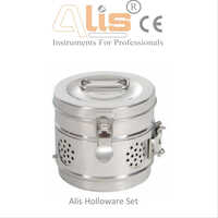 Medical Holloware Set - Stainless Steel, Various Sizes , Polished Silver Finish For Surgical Procedures And Medical Tasks