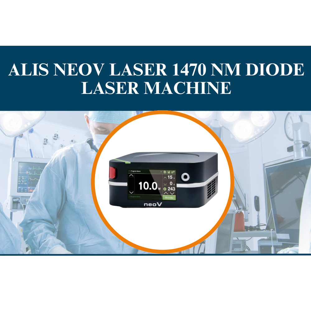 Alis NeoV Laser 1470 Nm Diode Laser Machine - Metal Body, Silver Finish | Ideal for Hospital Applications