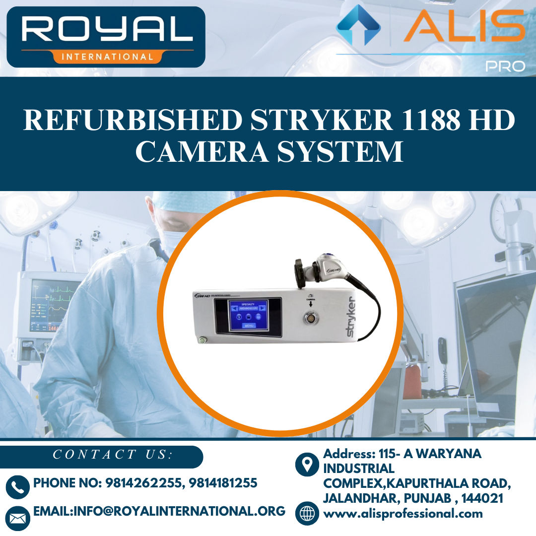 Refurbished Stryker 1188 Hd Camera System - Application: Hospital