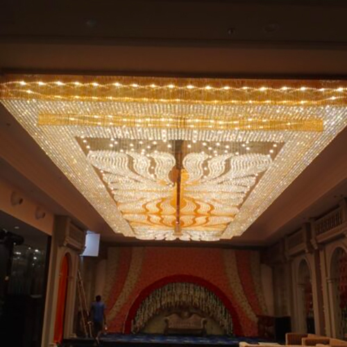 Large Crystal Chandelier