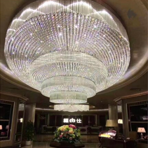 Modern Round Crystal Chandelier - Application: Banquet