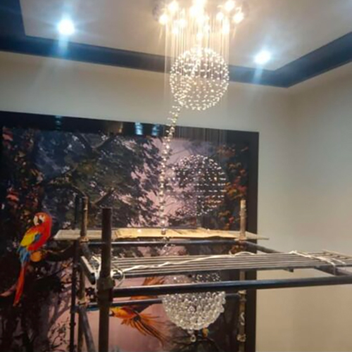 Double Height Hanging Chandelier
