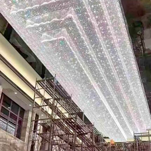 Modern Large Crystal Chandelier