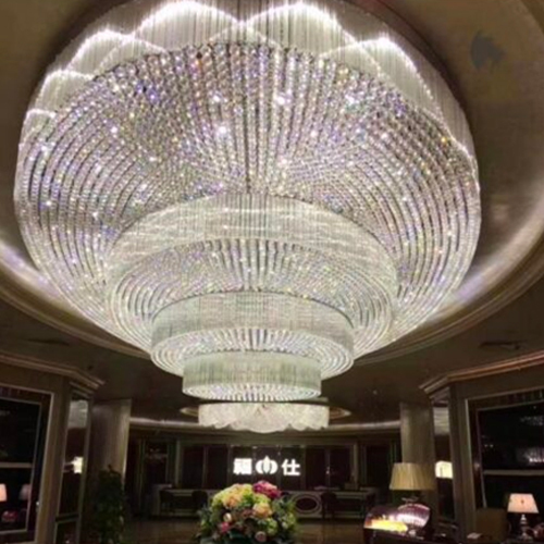Elegant Round Crystal Ceiling Fixture