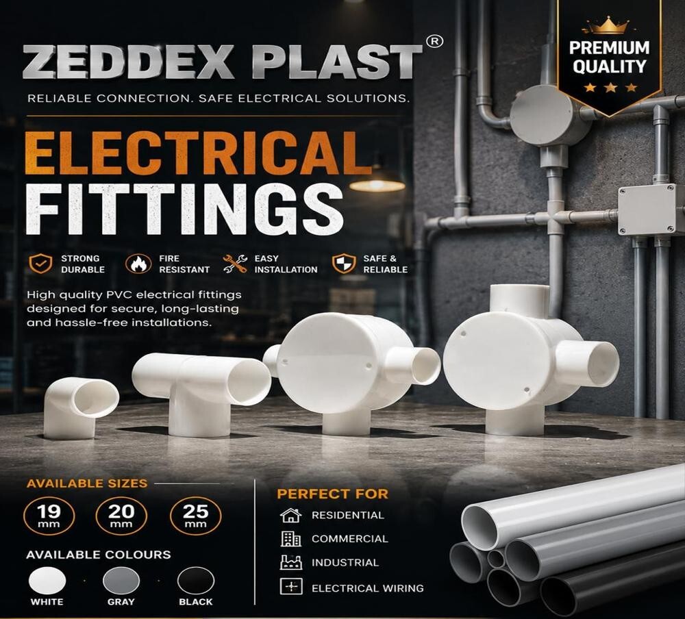 ELECTRICAL JUNCTION BOX - Durable PVC, Customizable Sizes, Multiple Colors | Corrosion Resistant, Modern Design, Easy Installation