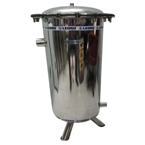 Ss Multi Cartridge Filter Housing - Stainless Steel, Standard Size, Sleek Silver Finish | Reliable Liquid Filtration Solution with Enhanced Capacity