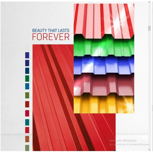 JSW GI Color Coated Roofing Sheets, 0.47 mm