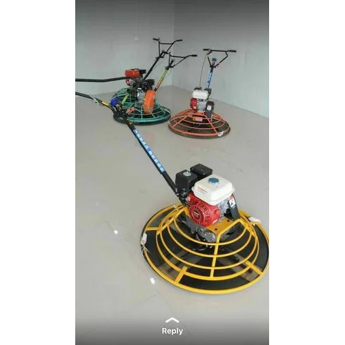 Concrete Power Trowel - Mild Steel, 1820 mm Dimension, 915 mm Working Diameter, 3 HP Motor, 3600 rpm Max Rotate, 4 Blades | Ideal for Smooth Concrete Finishing