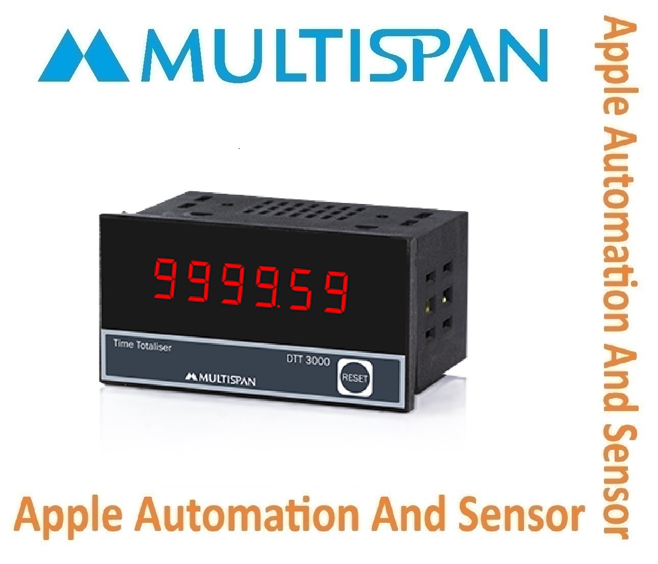 Dtt-1000 Multispan Time Totaliser - Double Display, Pid Controller, Universal Input, 4+4 Digit Relay | 1-year Warranty, Versatile Applications