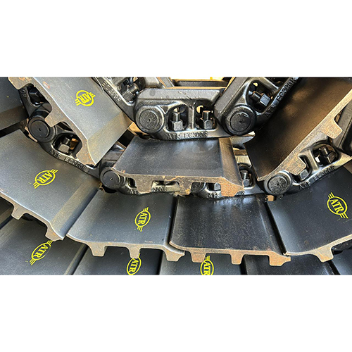 Excavator Track Link Assembly - Color: Yellow Paint Coated