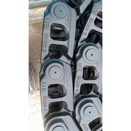 Excavator Track Link Assembly - Color: Yellow Paint Coated