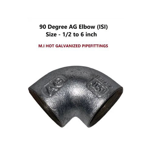 Galvanized Malleable Iron Pipe Fittings - Shape: Round