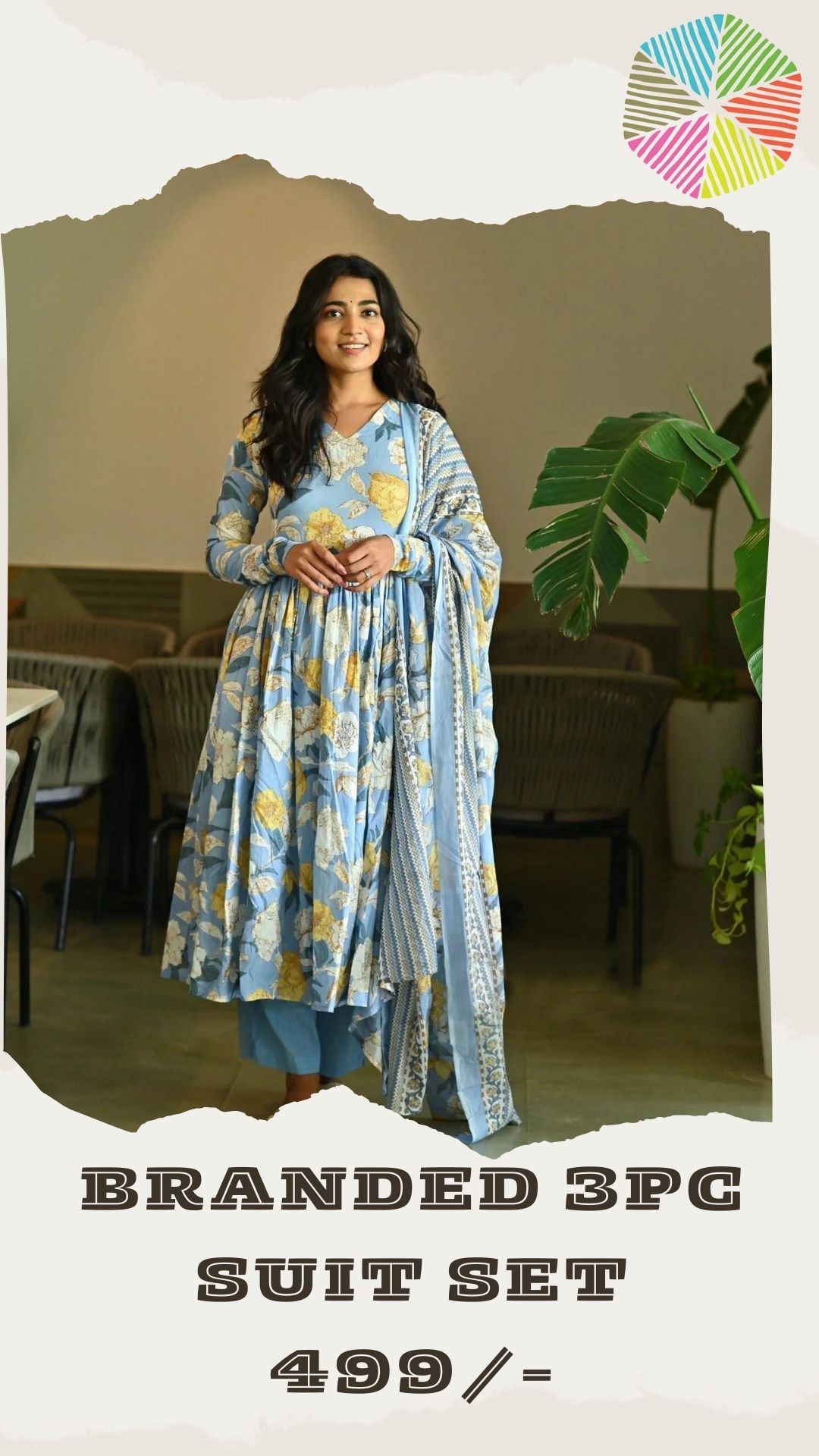 Ladies Kurti Set - High-quality Cotton, Available In M, L, S, Xl Sizes - Washable Printed Pattern For Elegant Party Wear