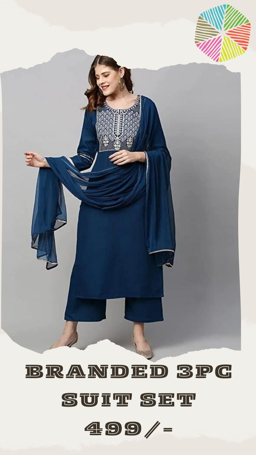 Ladies Kurti Set - High-quality Cotton, Available In M, L, S, Xl Sizes - Washable Printed Pattern For Elegant Party Wear