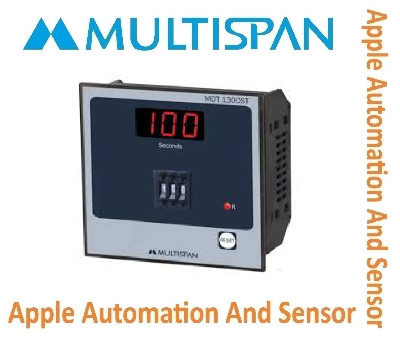 Mdt-2300st Multispan Thumbwheel 3 Digit Timer - Double Display, Universal Input Pid Controller, Double Relay, 4+4 Digit Functionality | Ideal For Process Control & Automation